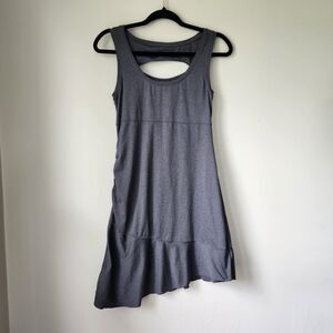 Lole Heathered Charcoal Grey Athletic Tank Dress (S)